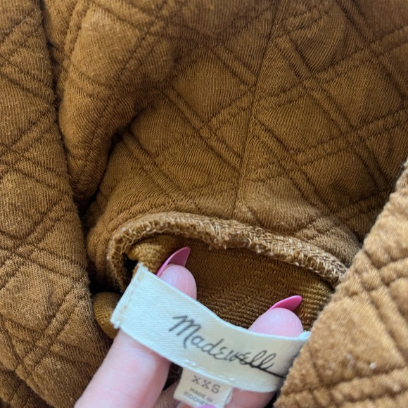 Madewell Re(sourced) Quilted Hoodie Sweatshirt Size XXS - Picture 11 of 11